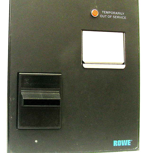 Rowe bill changers security mounting plate for bill acceptor